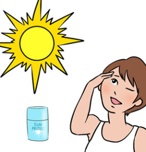 夏の肌を守る